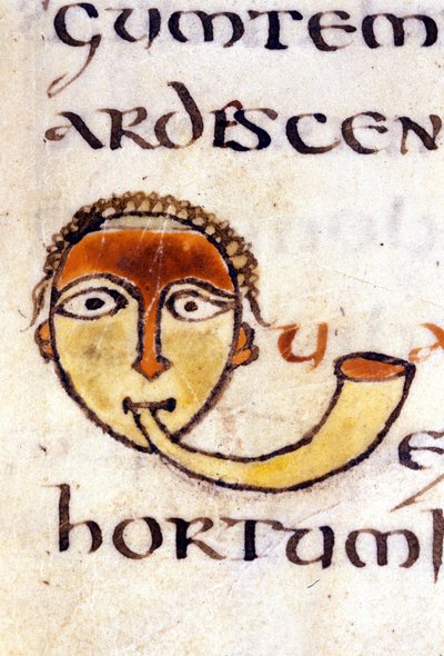 Alfabeto: lettera miniata U da Unknown artist
