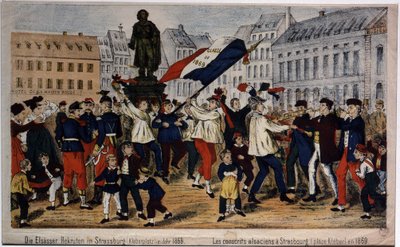 Coscritti alsaziani, Place Kleber a Strasburgo da Unknown artist