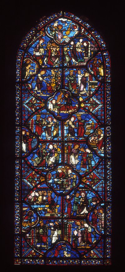 Finestra del deambulatorio (vetrata) da Unknown artist