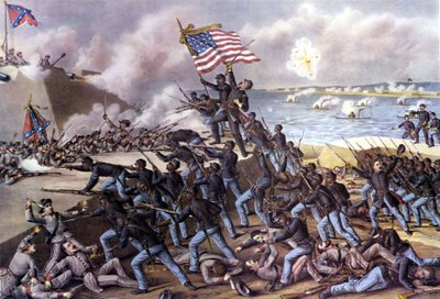 Guerra Civile Americana (1861 - 1865): attacco a Fort Wagner sull