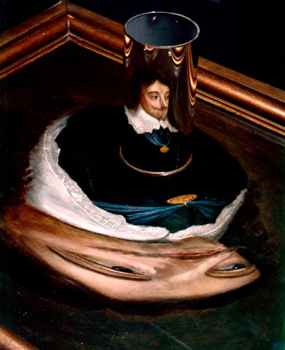 Ritratto anamorfotico di Carlo I da Unknown