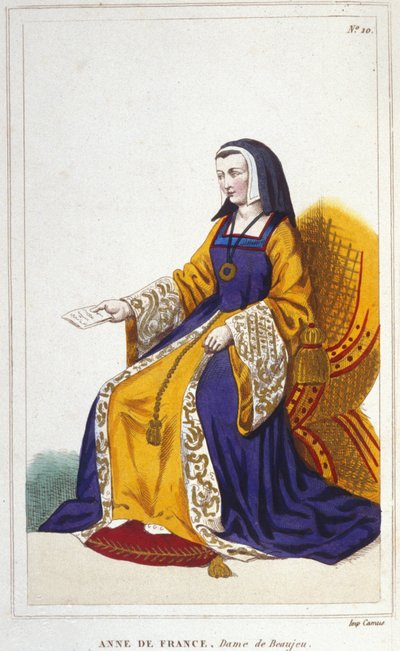 Anna di Beaujeu o Anna di Francia, principessa francese (1460-1522). Figlia maggiore del delfino Luigi, futuro Luigi XI, governò con l