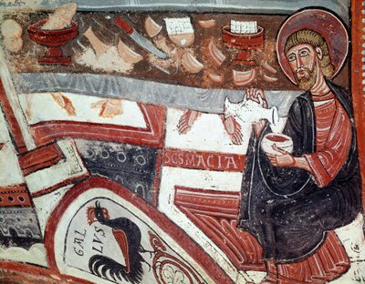 Apostolo che serve vino (dettaglio) da Unknown artist
