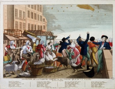 Apparizione della famosa cometa (1811) vista dal Quai de la Vallée a Parigi - canzone sull
