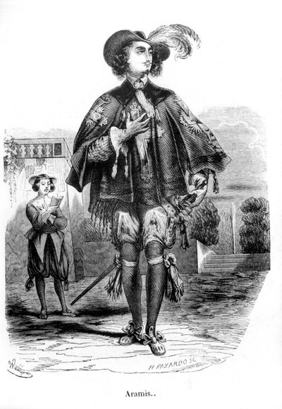 Aramis - in "I tre moschettieri" di Alexandre Dumas Padre. da Unknown artist