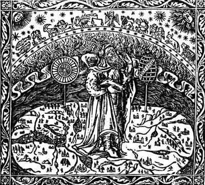 Archimede in piedi sulla terra, da "Tetragonismo di Archimede". da Unknown artist