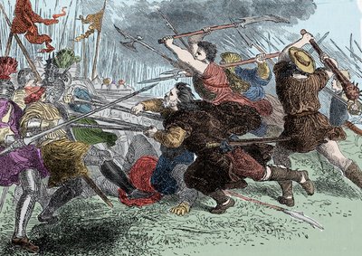 Arnold von Winkelried - Arnold von Winkelried (o Arnold Winkelried) eroe leggendario della Svizzera alla battaglia di Sempach da Unknown artist