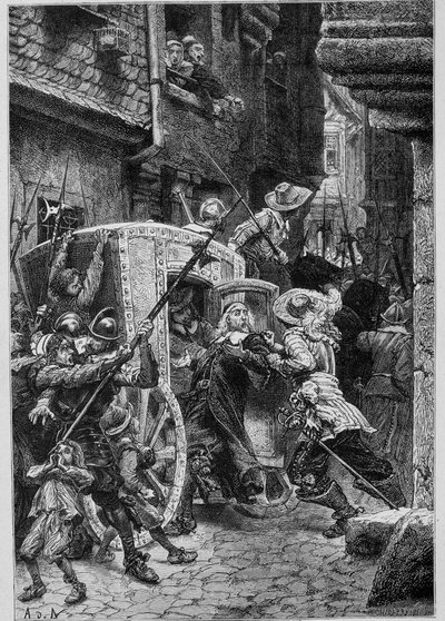 Arresto di Brousel (inizio della Fronda) in "Storia di Francia" di Guizot da Unknown artist