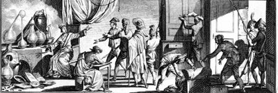 Arresto di Lavoisier nel suo studio. da Unknown artist