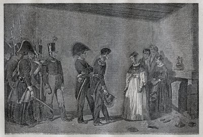Arresto della duchessa di Berry (1798-1870 Marie-Caroline de Bourbon-Sicile) a Nantes il 7 novembre da Unknown artist