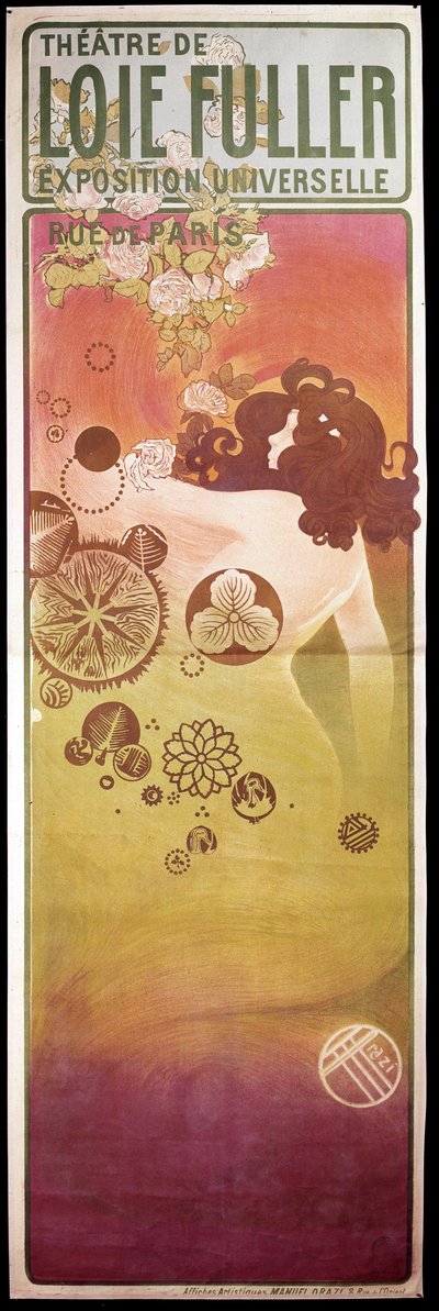 Art Nouveau: manifesto per il Théâtre de Loie Fuller da Unknown artist