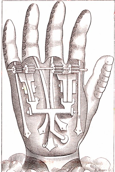 Protesi della mano artificiale del chirurgo anatomista francese Ambroise Paré da Unknown artist