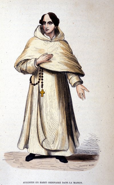 Agostiniano in abito ordinario, religioso secondo le regole di Sant