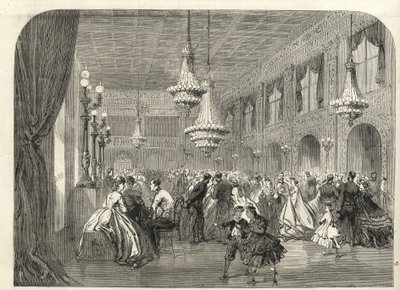 Baden Baden (Baden-Baden), Germania - Interno della Sala delle Conversazioni - 1867 da Unknown artist