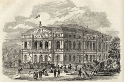 Baden Baden (Baden-Baden), Germania - Il Teatro di Baden - 1867 da Unknown artist