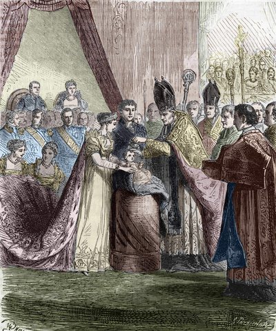 Battesimo di Napoleone Francesco Carlo (Napoleone II), Re di Roma, figlio dell