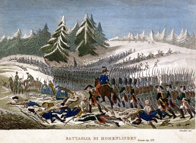 Battaglia di Hohenlinden del 3 dicembre da Unknown artist