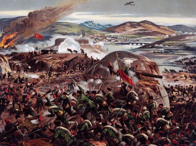 Battaglia di Kirk Kilisse (battaglia di Lozengrad) Törkiye, 24 ottobre da Unknown Artist