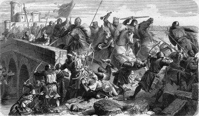 Battaglia di Taillebourg del 1242 tra le truppe capetingie del re di Francia Luigi IX e quelle dei loro vassalli ribelli, Enrico III d