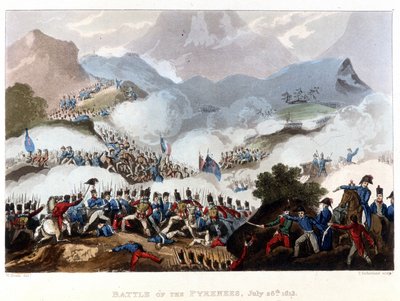Battaglia dei Pirenei, 28 luglio da Unknown artist