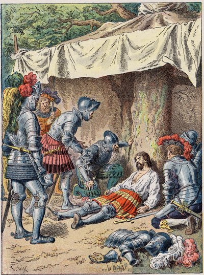 La morte di Bayard nel 1524 da Unknown artist
