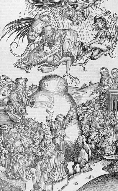 Credenze e superstizioni - in "Nuremberg Chronicles" da Unknown artist
