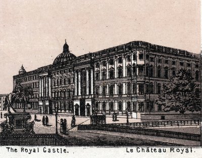 Berlino, Germania: vista del Castello Reale. in "Il mondo illustrato 168 vedute". Non datato (fine XIX secolo) da Unknown artist
