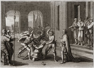 Bibbia di Royaumont, Antico Testamento: Agag risparmiato. Saul risparmiò, contro il comando di Dio, Agag re degli Amaleciti. Dio gli mostra la sua ira tramite Samuele, che riparò l