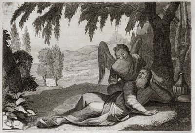 Bibbia di Royaumont, Antico Testamento: Fuga di Elia. Elia fugge dall