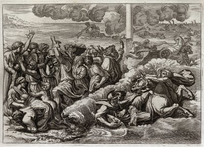 Bibbia di Royaumont, Antico Testamento: Il Faraone sommerso nel Mar Rosso. Il passaggio del Mar Rosso da parte di Mosè e degli Ebrei, annegando l