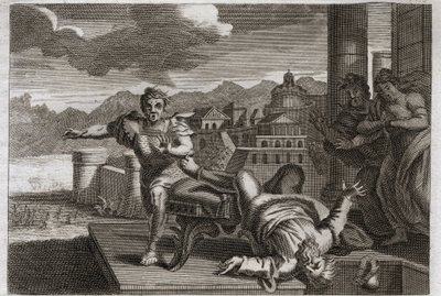 Bibbia di Royaumont, Antico Testamento: Punizione di Eli. Illustrazione del 1811 da Unknown artist