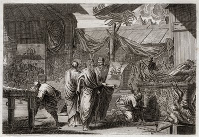 Bibbia di Royaumont, Antico Testamento: Il Tabernacolo. Mosè fa erigere il Tabernacolo secondo l