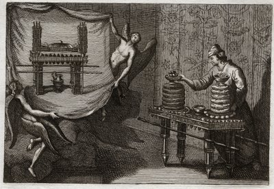 Bibbia di Royaumont, Antico Testamento: La tavola dei pani di proposizione nel Tabernacolo. Illustrazione del 1811 da Unknown artist