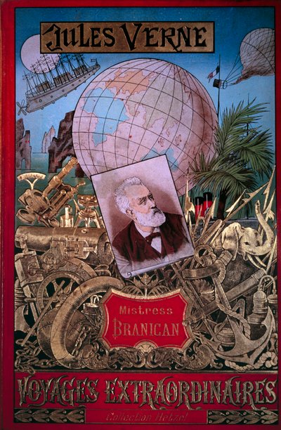Copertina del libro Mistress Branican di Jules Verne nella collezione Voyages extraordinaires da Unknown artist