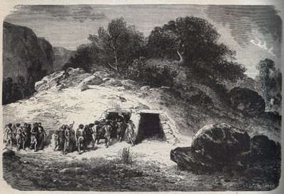 Sepoltura in caverne durante l