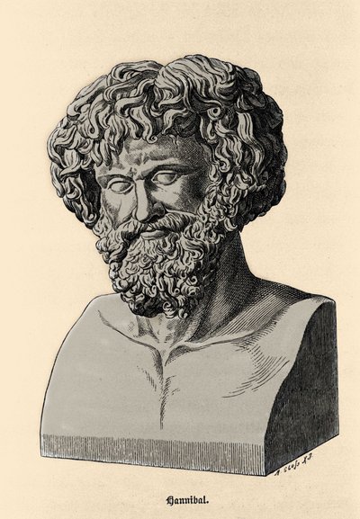 Busto di Annibale Barca (247 a.C. - 183 a.C.), generale e statista cartaginese da Unknown artist