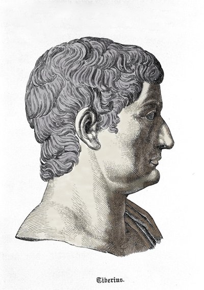 Busto di Tiberio (42 a.C. - 37 d.C.). da Unknown artist