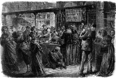 Macelleria canina e felina a Parigi nel 1870 da Unknown artist