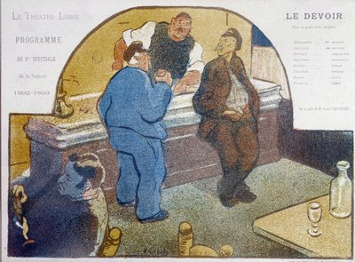 Café de Paris: zinco - disegno, fine XIX secolo, Carnavalet da Unknown artist