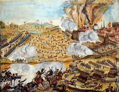 Campagna di Russia: "Veduta della mia Battaglia di Smolensk, notte del 17/08/1812" da Unknown artist