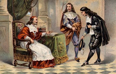 Il cardinale Giulio Mazzarino riceve Jean-Baptiste Colbert da Unknown artist