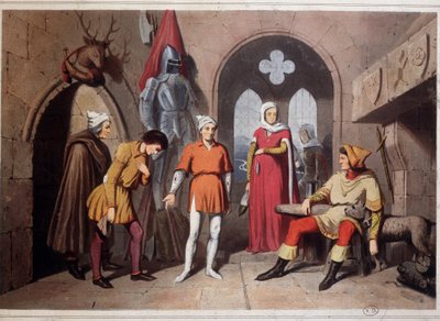 Interno di un castello nei Vosgi, Strasburgo da Unknown artist
