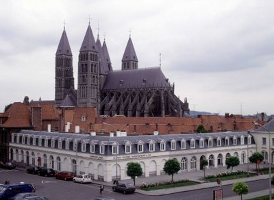 Cattedrale di Tournai (Belgio), vista dall