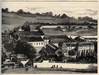 Casa Centrale di Clairvaux (prigione di Clairvaux) - Champagne-Ardenne - incisione in 
