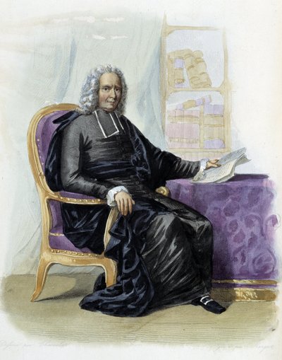Charles Rollin (1661-1741), scrittore e storico in Ed. Mennechet, "Le Plutarque francais" da Unknown artist