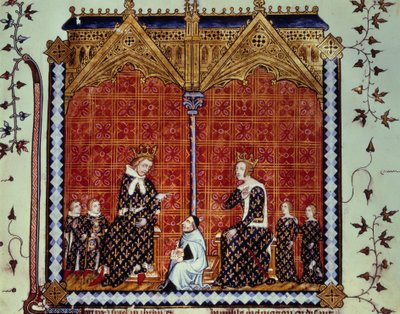 Carlo V il Saggio e Giovanna di Borbone, circondati dai loro figli da Unknown artist
