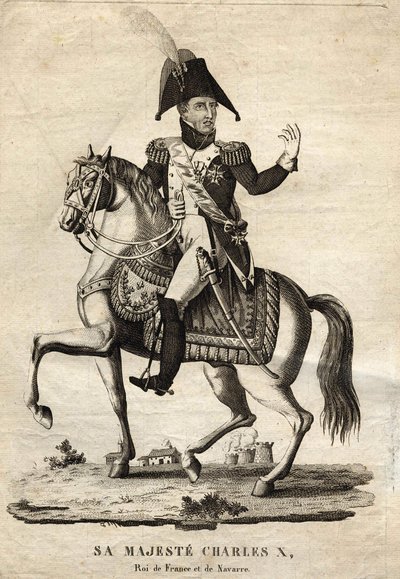 Carlo X Re di Francia e Navarra da Unknown artist