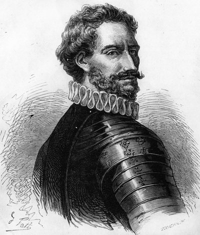 Carlo di Montpensier (1490-1527), Duca di Borbone e Connestabile di Francia. Incisione del XIX secolo da Unknown artist