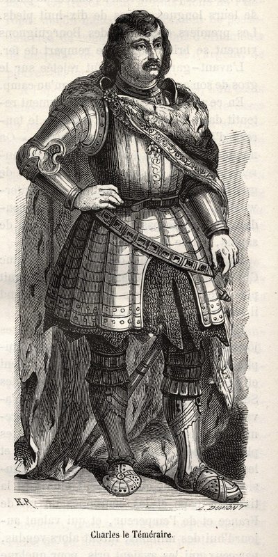 Carlo il Temerario (1433-1477), Duca di Borgogna. da Unknown artist