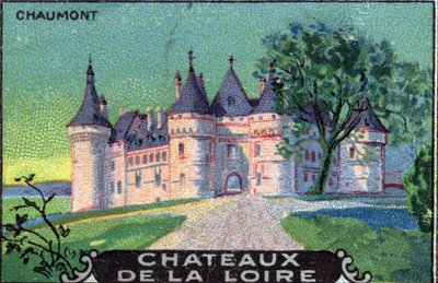 Castelli della Loira: Chaumont-sur-Loire, Loir-et-Cher, Centro, Francia, inizio del XX secolo (cromo) da Unknown Artist